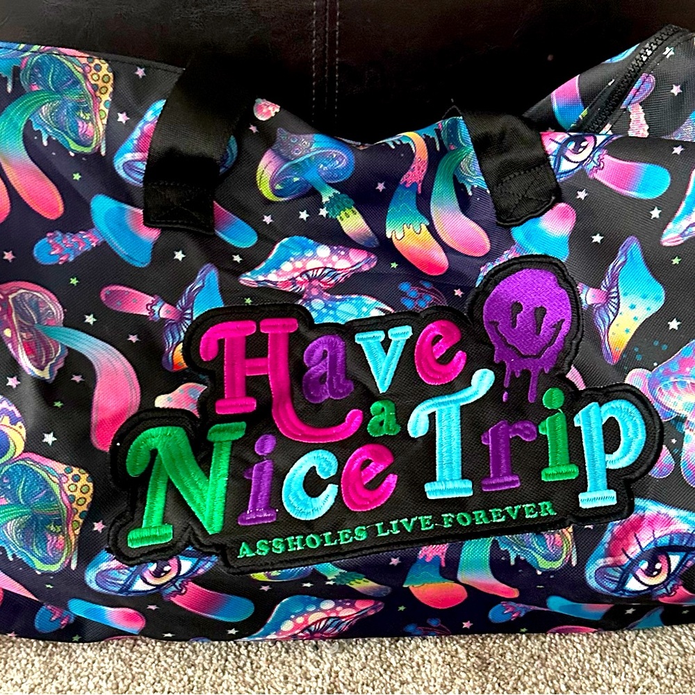 Unisex Assholes Live Forever duffle bag